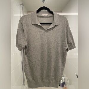 NEW Suit supply buttonless polo